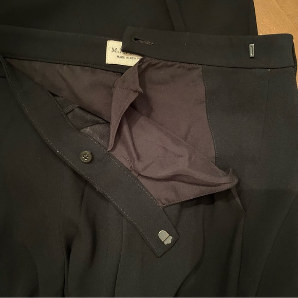 MM Lafleur The Nakamura Trouser Pants Black Workwear Women 6 Side Back Pockets - Picture 4 of 7